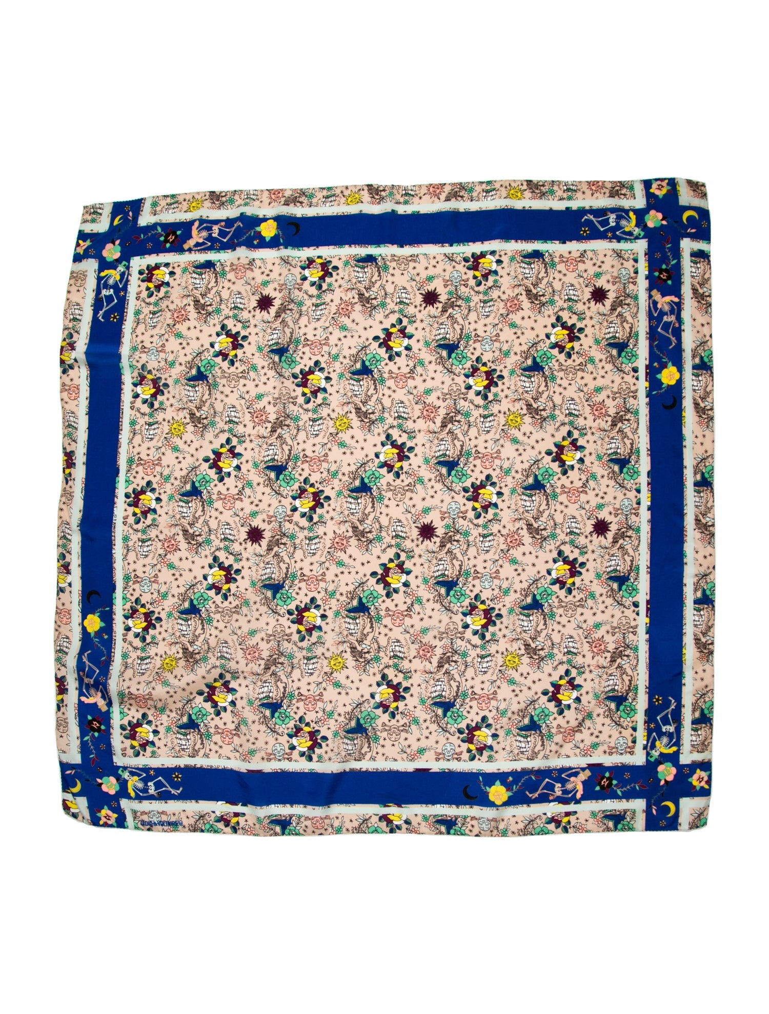 Zadig & Voltaire Silk Floral Print Scarf