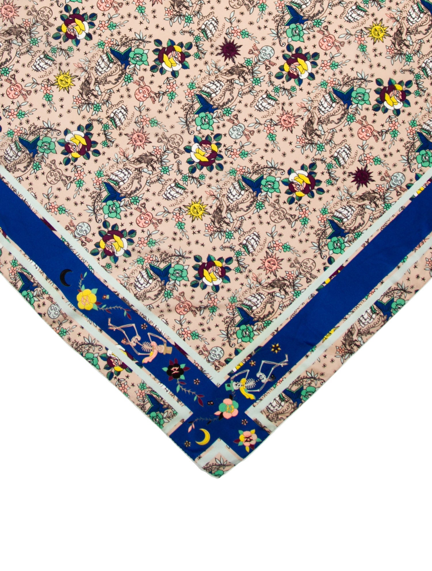 Zadig & Voltaire Silk Floral Print Scarf