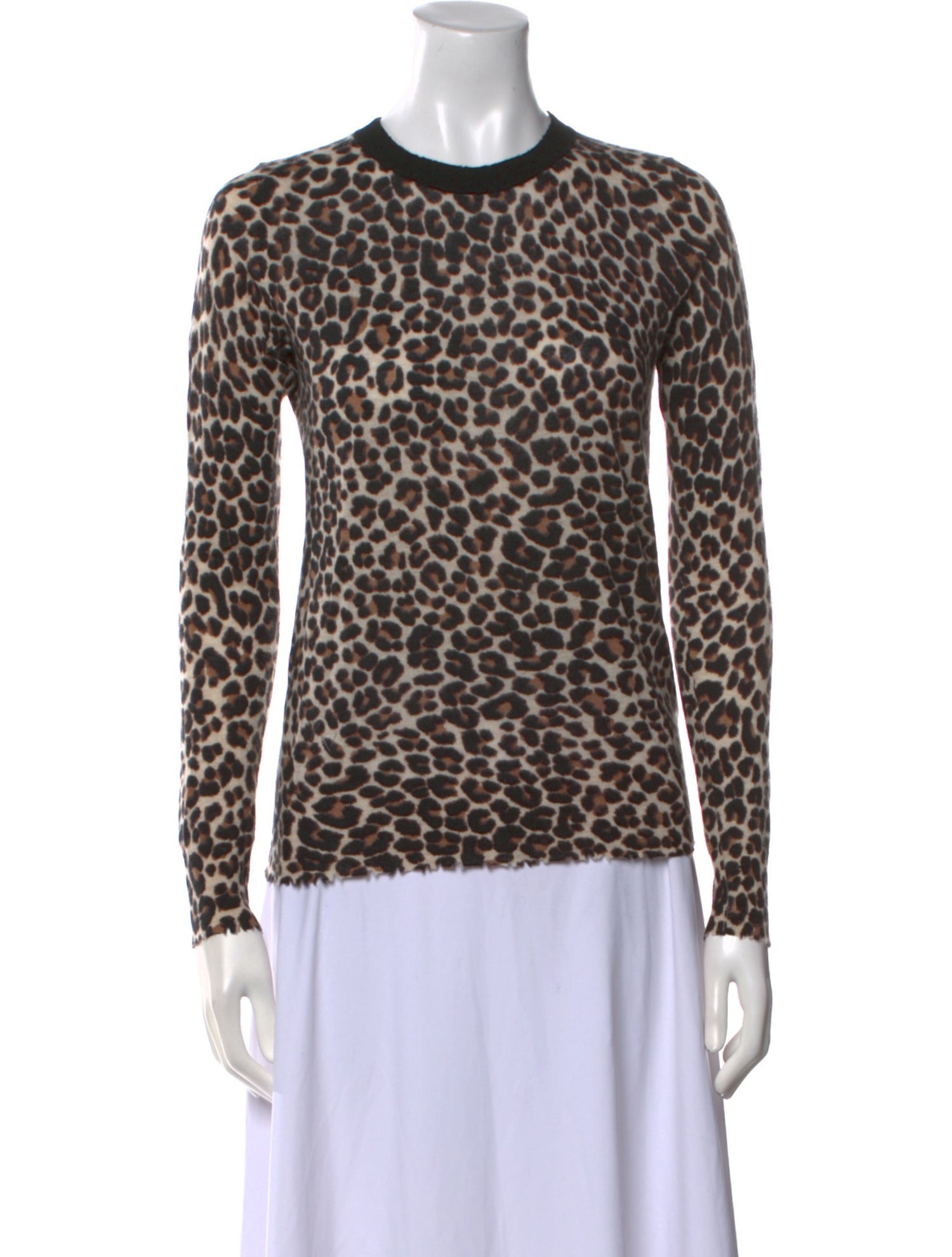 Zadig & Voltaire Cashmere Animal Print Sweater