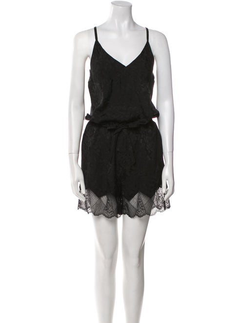 Zadig & Voltaire Silk V-Neck Romper