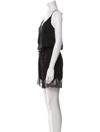 Zadig & Voltaire Silk V-Neck Romper