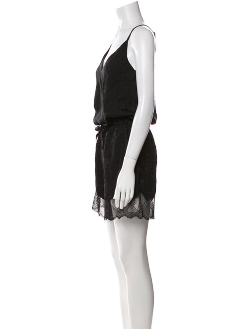 Zadig & Voltaire Silk V-Neck Romper