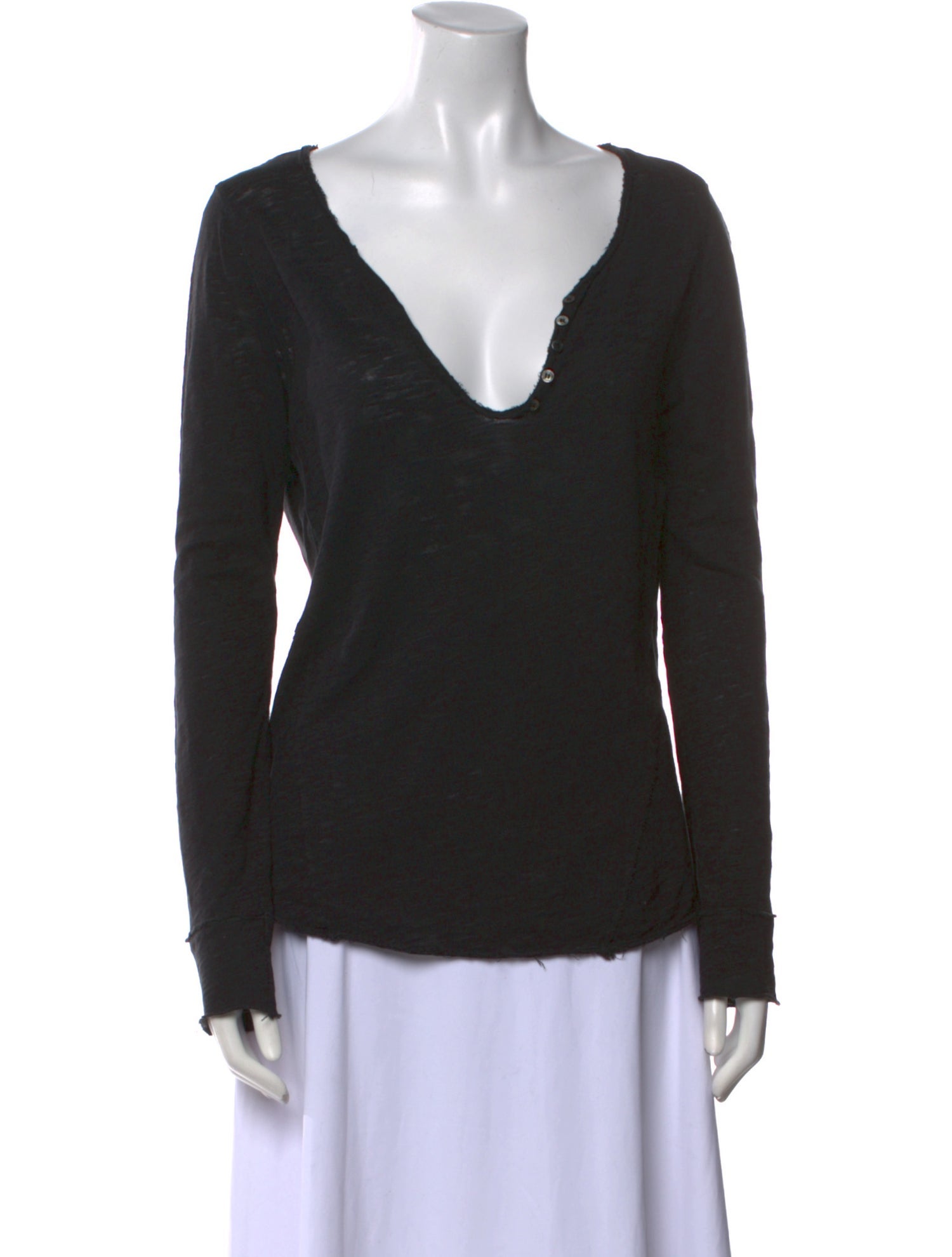 Zadig & Voltaire Wool V-Neck T-Shirt