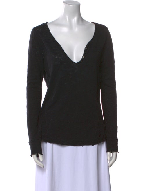 Zadig & Voltaire Wool V-Neck T-Shirt