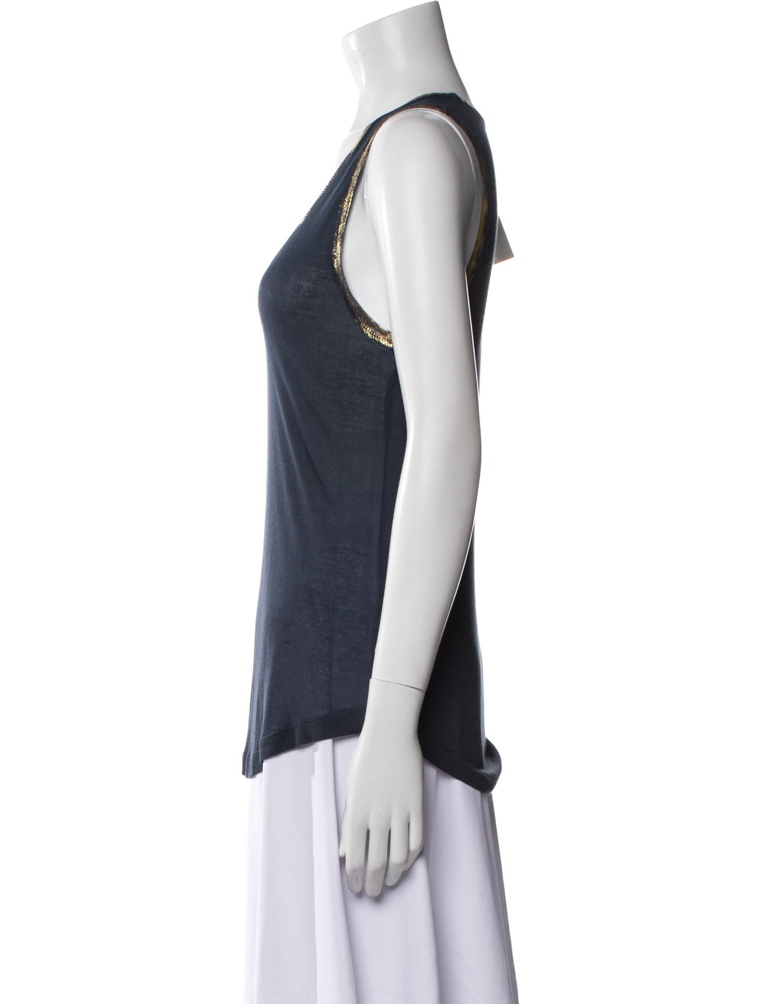 Zadig & Voltaire Scoop Neck Sleeveless Top