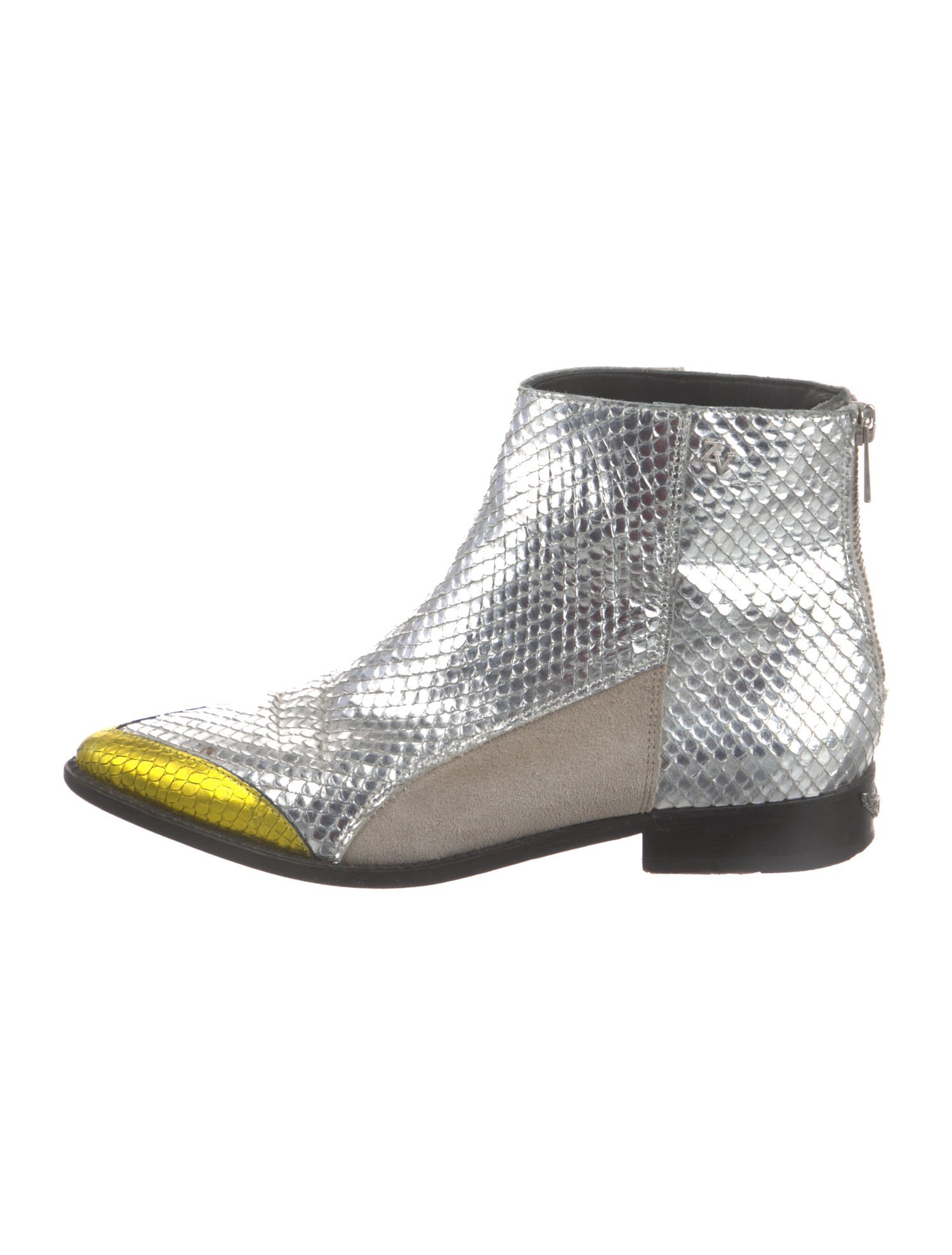 Zadig & Voltaire Snakeskin Animal Print Boots