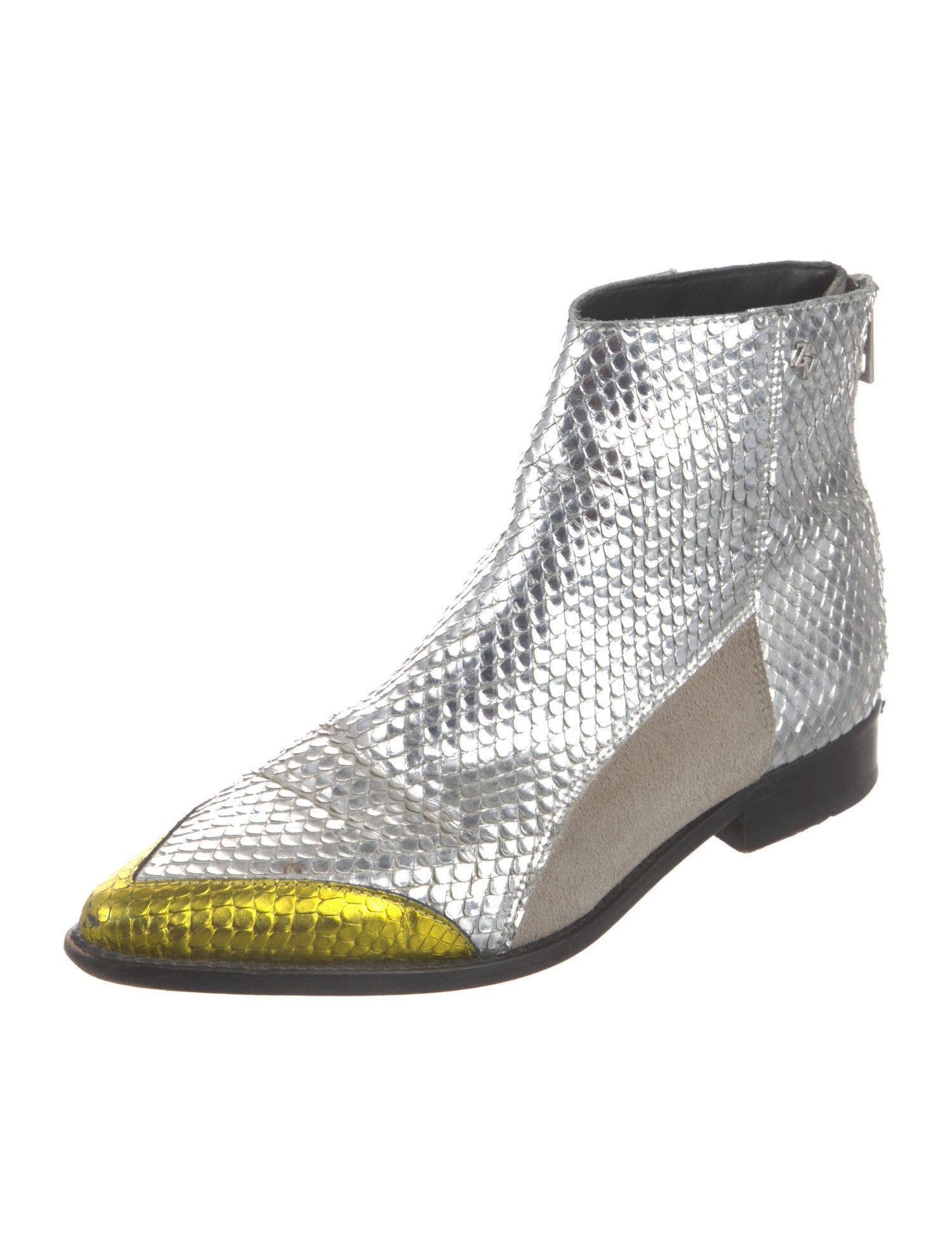 Zadig & Voltaire Snakeskin Animal Print Boots