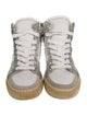 Zadig & Voltaire Canvas Colorblock Pattern Wedge Sneakers