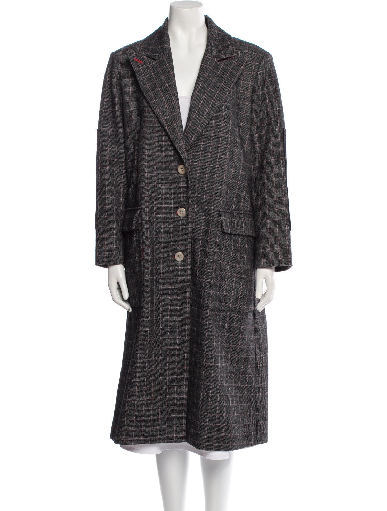 Zadig & Voltaire Tweed Pattern Coat