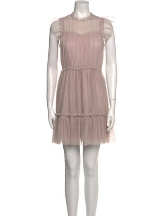 AllSaints Crew Neck Mini Dress