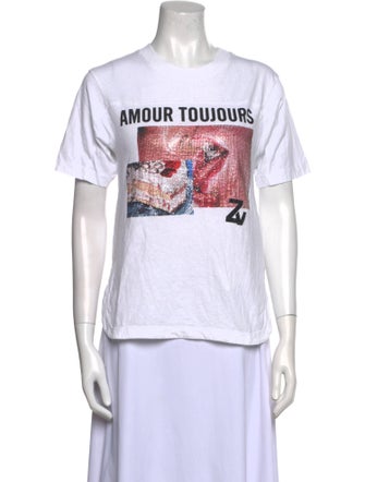 Zadig & Voltaire Graphic Print Crew Neck T-Shirt
