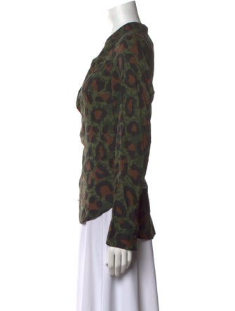 Zadig & Voltaire Printed V-Neck Polo