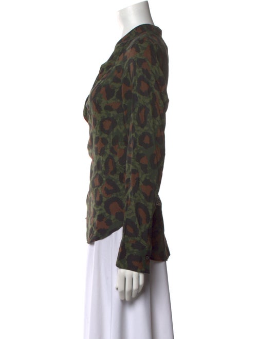 Zadig & Voltaire Printed V-Neck Polo