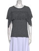 Zadig & Voltaire Scoop Neck Short Sleeve T-Shirt