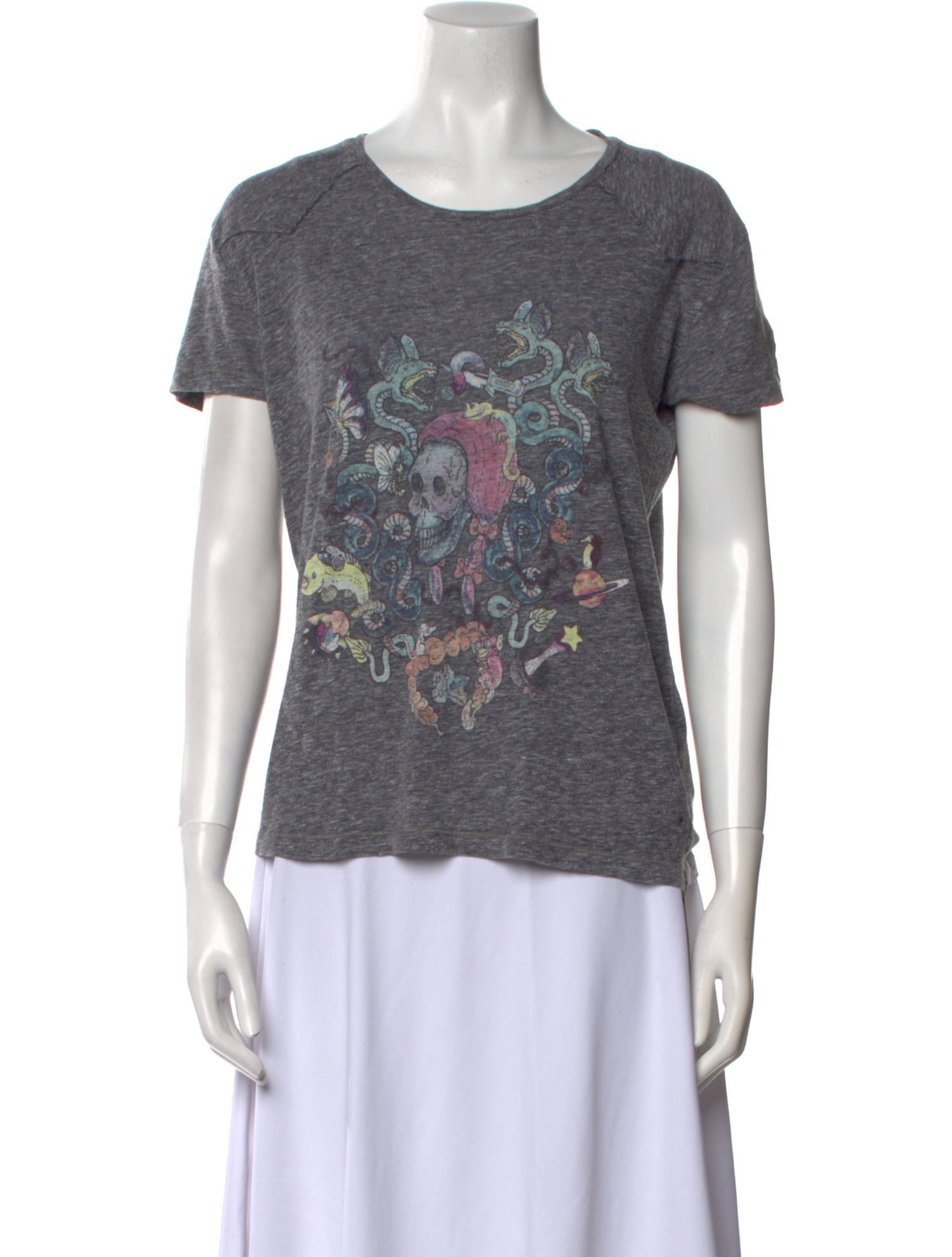 Zadig & Voltaire Graphic Print Crew Neck T-Shirt