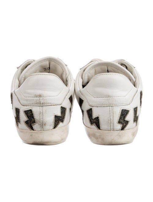 Zadig & Voltaire Leather Colorblock Pattern Sneakers