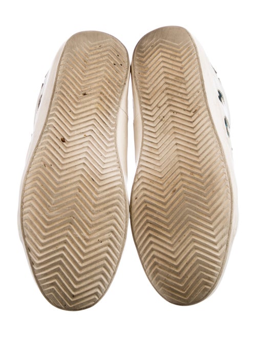 Zadig & Voltaire Leather Colorblock Pattern Sneakers