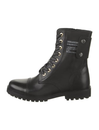 Zadig & Voltaire Leather Combat Boots