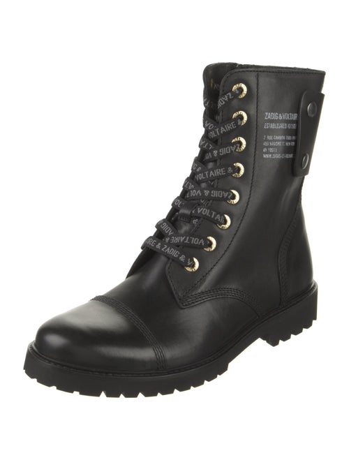 Zadig & Voltaire Leather Combat Boots