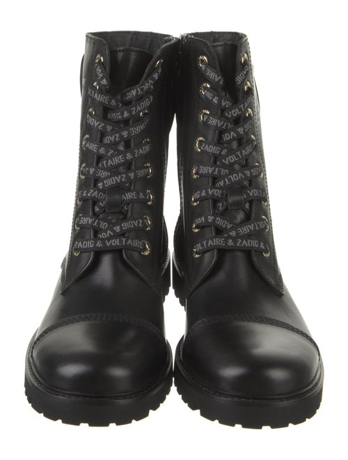 Zadig & Voltaire Leather Combat Boots