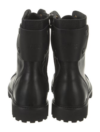 Zadig & Voltaire Leather Combat Boots