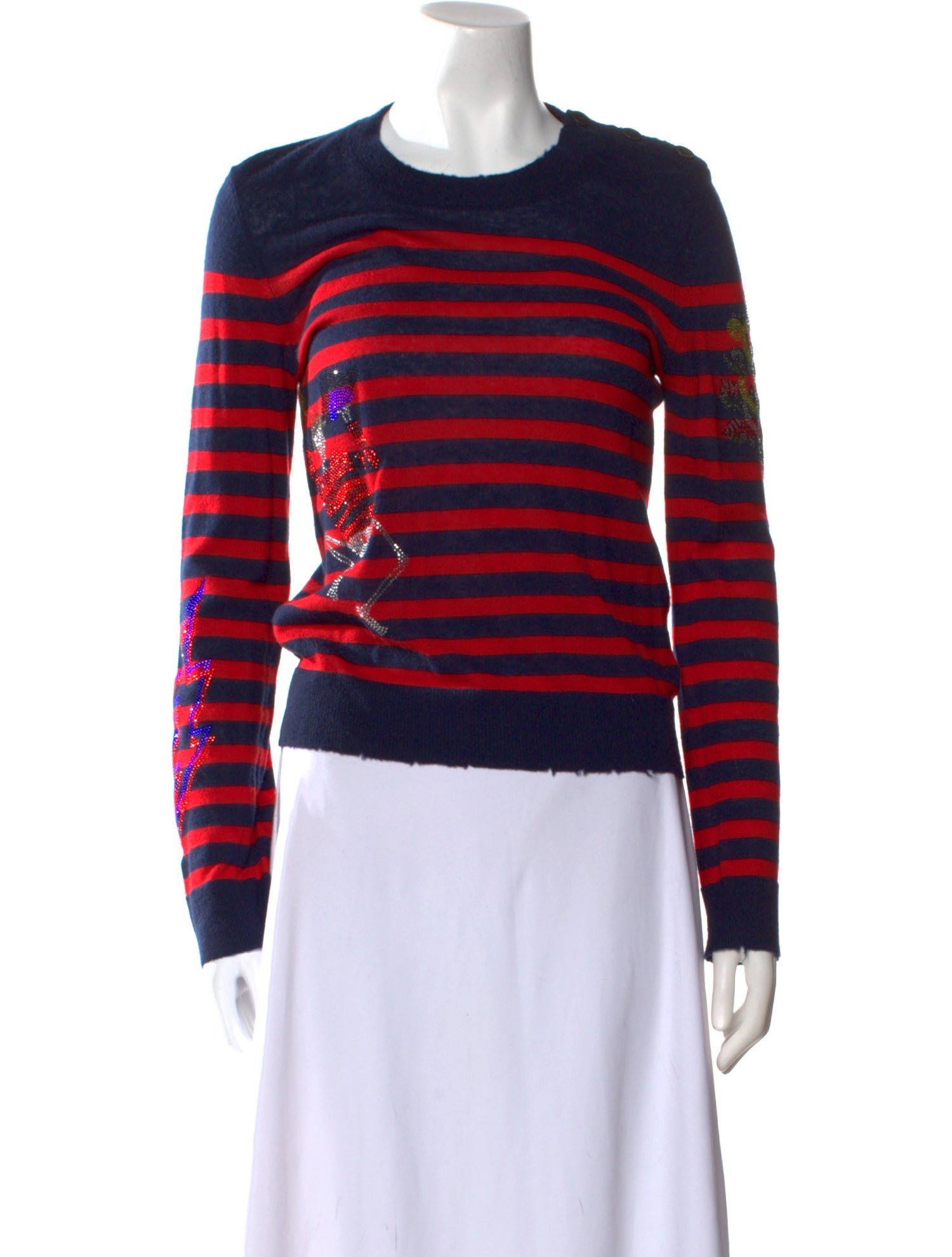 Zadig & Voltaire Cashmere Striped Sweatshirt