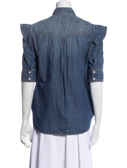 Zadig & Voltaire Three-Quarter Sleeve Button-Up Top