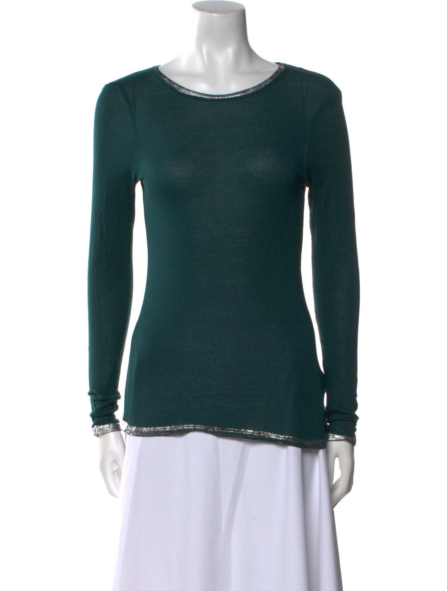 Zadig & Voltaire Scoop Neck Long Sleeve Top