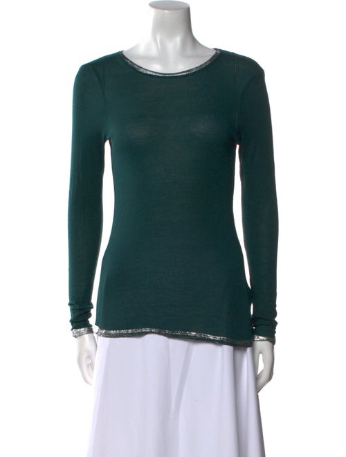 Zadig & Voltaire Scoop Neck Long Sleeve Top