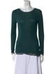 Zadig & Voltaire Scoop Neck Long Sleeve Top