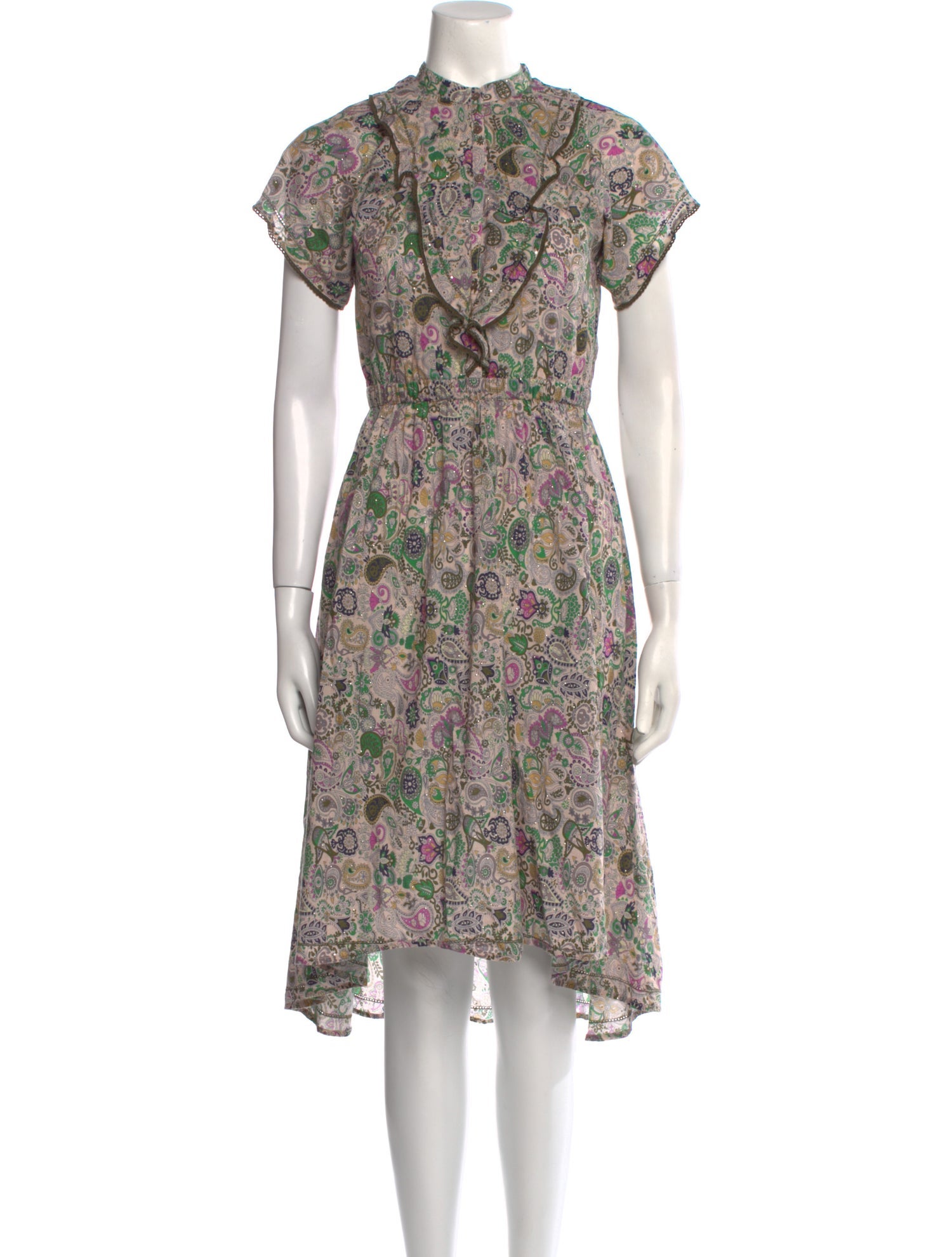 Zadig & Voltaire Floral Print Midi Length Dress