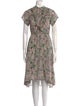 Zadig & Voltaire Floral Print Midi Length Dress