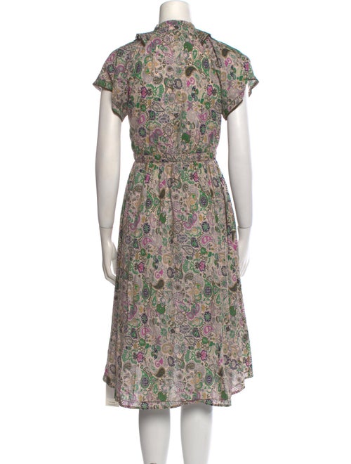 Zadig & Voltaire Floral Print Midi Length Dress