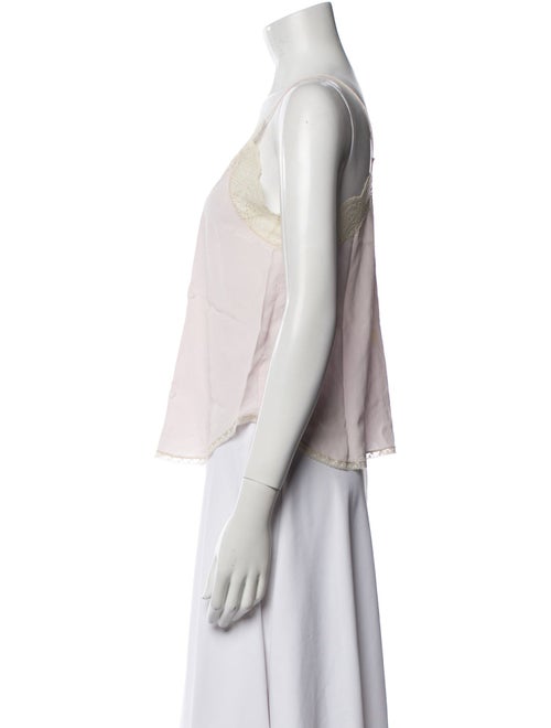 Zadig & Voltaire Silk Lace Trim Embellishment Pajamas