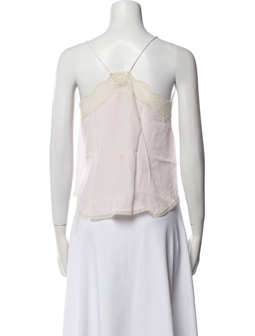 Zadig & Voltaire Silk Lace Trim Embellishment Pajamas