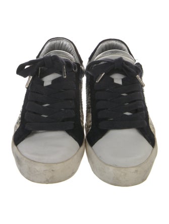 Zadig & Voltaire Leather Animal Print Sneakers