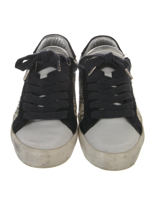 Zadig & Voltaire Leather Animal Print Sneakers