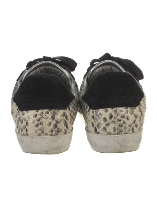 Zadig & Voltaire Leather Animal Print Sneakers
