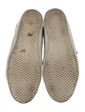 Zadig & Voltaire Leather Animal Print Sneakers