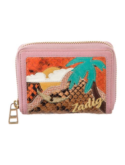 Zadig & Voltaire Leather Printed Compact Wallet