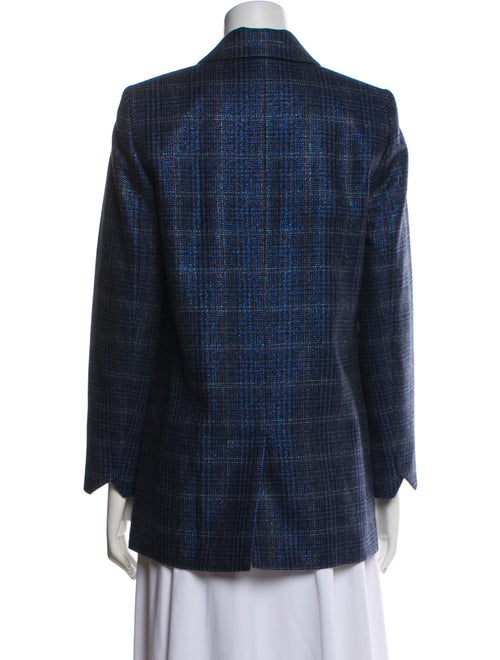 Zadig & Voltaire Wool Plaid Print Blazer