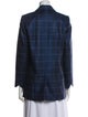 Zadig & Voltaire Wool Plaid Print Blazer
