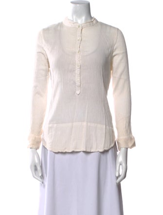 Zadig & Voltaire Mock Neck Long Sleeve Top