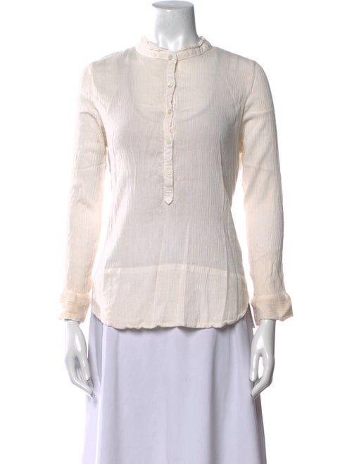 Zadig & Voltaire Mock Neck Long Sleeve Top