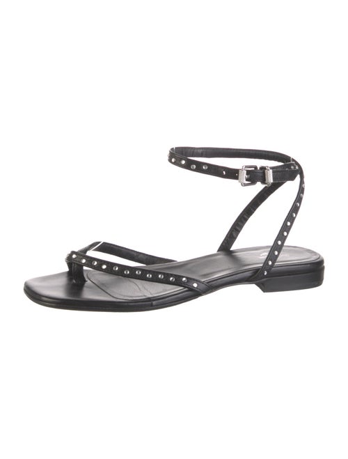 Zadig & Voltaire Leather Studded Accents Sandals