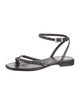Zadig & Voltaire Leather Studded Accents Sandals