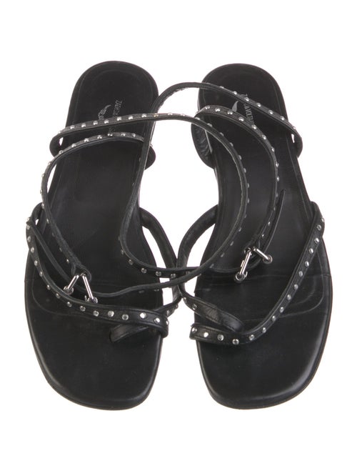 Zadig & Voltaire Leather Studded Accents Sandals