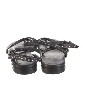 Zadig & Voltaire Leather Studded Accents Sandals