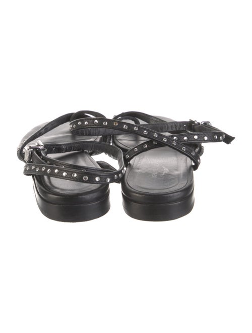 Zadig & Voltaire Leather Studded Accents Sandals