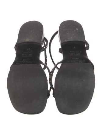 Zadig & Voltaire Leather Studded Accents Sandals